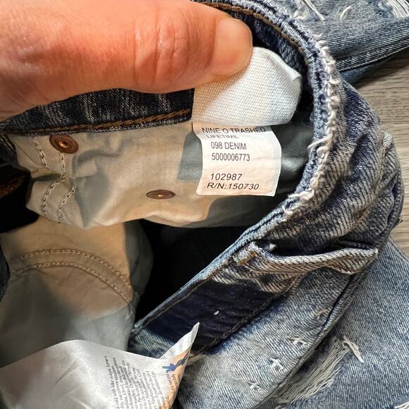 Ksubi Nine o Trashed High Rise Distressed Jeans size 28 - Picture 6 of 7